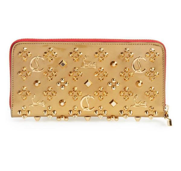 2024新作限定 CHRISTIAN LOUBOUTIN 財布 コピー Panettone Spiked Leather Wallet 長財布 1185038SV72